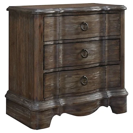 Relaxed Vintage Nightstand with French Country Detailing